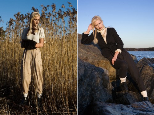 Sofia Hagelin är grundare av Heart of Lovikka, och kläderna formges av Anna Fornek Bergström. (Foto Jenny Groth)