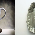 Lergods av Carin Nordling. (Foto www.carinnordlin.se tv, Nisse Peterson th)