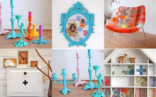 All the luck in the world Ett rasande fint kollage av saker som finns i webbshopen All the luck in the world. (Foto www.alltheluckintheworld.nl)