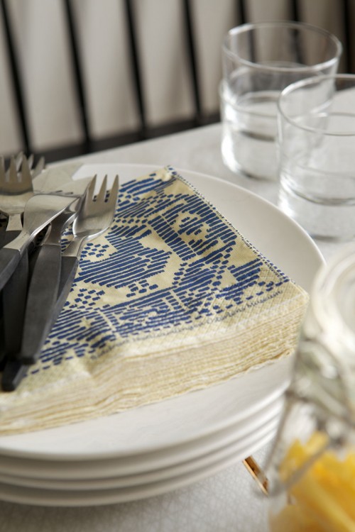 Mönstret Blådrätt från södra Skåne. (Foto Gladeholm)