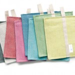 Grytlapp i fina färgställningar, nytt från Växbo Lin. (Foto Växbo Lin)