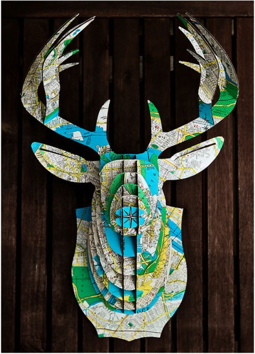 Din trofé från Cardboard Safari går att få hur som helst. Bara fantasin sätter stopp som det ju så fint heter. (Foto www.honestlywtf.com)