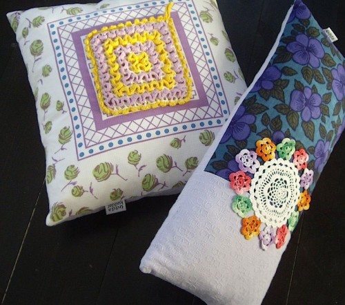 företaget Udda Kuddar förvandlar gammalt till nytt.  (Foto Udda Kuddar)