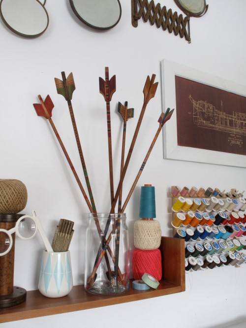 Vackra pilar från shoppen Quivver. (Foto http://redjetwhistle.blogspot.com)