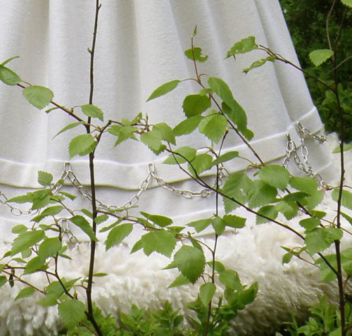 Detalj av modern folkdräkt, Sätergläntan. (Foto Sätergläntan)