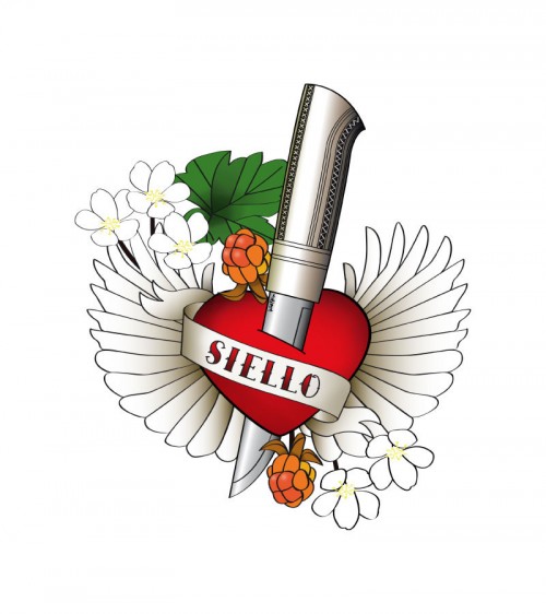 Väggdekoration av Ann-Sofie Jonsson. Siello betyder själ på lulesamiska. (Foto Miessi Design)