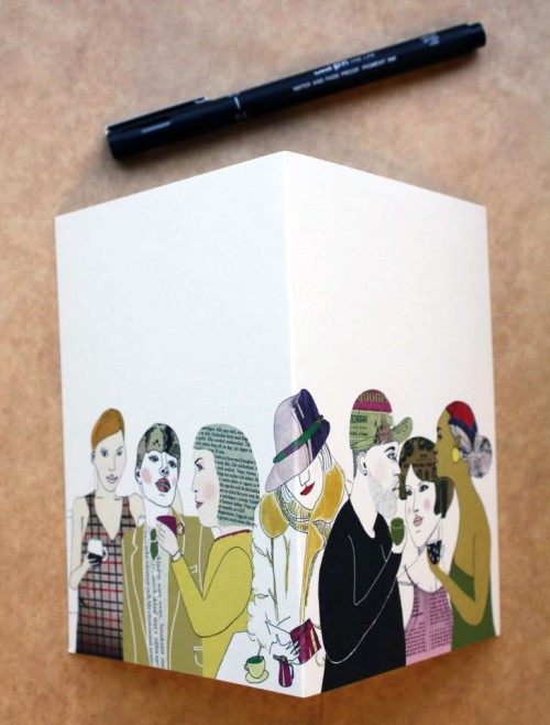 Alla har de en egen historia - mönstret People av Tina Backman. (Foto Tina Backman)